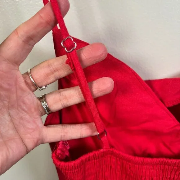 Hello Molly My Standards Maxi Dress Size 4 Red Assymetrical Event Party Wedding - Picture 9 of 12